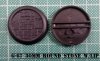 TecG67 30mm Round bases, stone texture w/Lip (5)