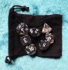 Polyhedral Gem Dice set BLACK(7)