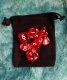 Polyhedral Gem Dice set RED (7)