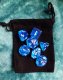 Polyhedral Gem Dice set BLUE (7)
