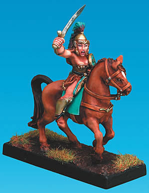 19307 Amazon Warrior Mounted - Click Image to Close